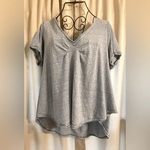 Free People We The Free Women’s Size Small Oversized Flowy Heathered Blue Tee